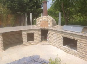 Granite BBQ area, fitted by Millstone Designs