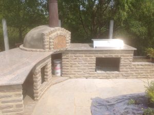 Granite BBQ area, fitted by Millstone Designs